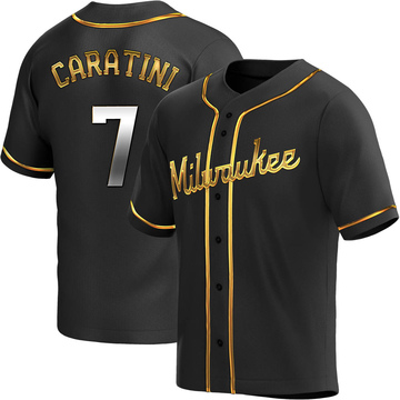 Victor Caratini Autographed Signed Brewers Catcher Custom Replica Pinstripe  Jersey Auto JSA